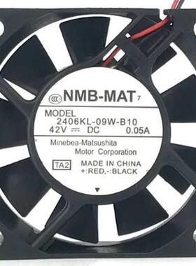 原装NMB 6015 2406KL-09W-B10 DC48V 0.06A 2线散热风扇
