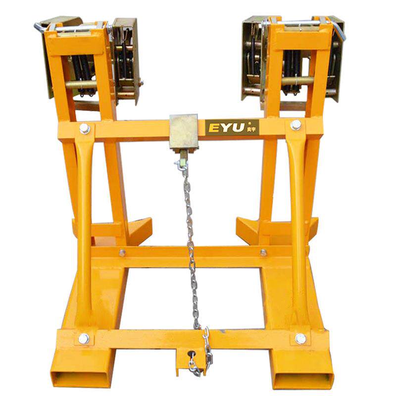 DG720B双鹰嘴叉车油桶夹具可调抱桶夹鹦嘴式夹桶器轻型双桶油桶夹
