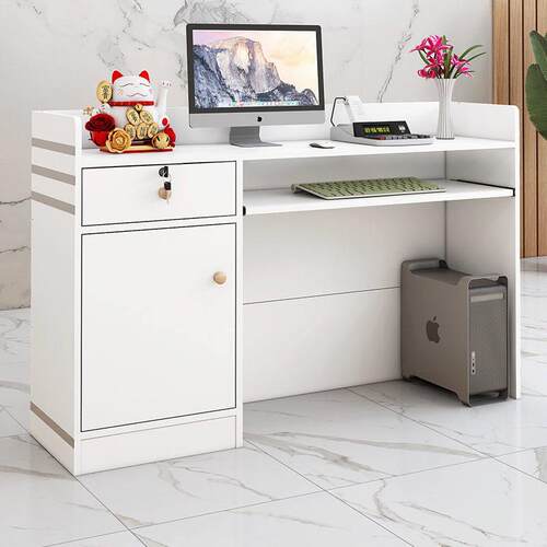 吧台收银台前台接待台现代前台桌迎宾台服务台吧台桌美发店收银台