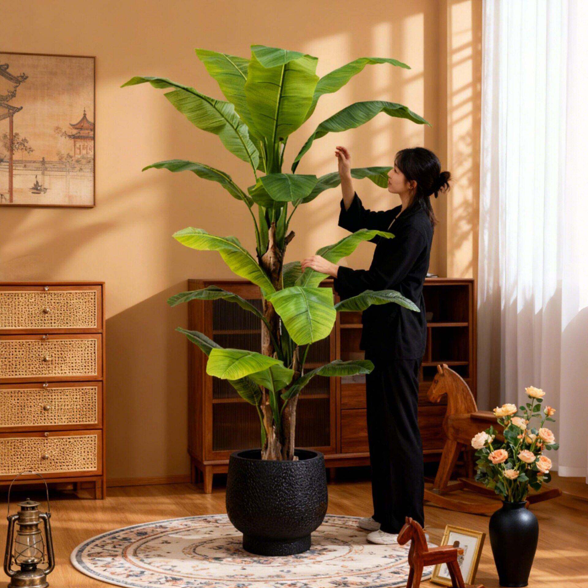 仿真绿植大型盆景假绿植树盆栽北欧风格装饰家居室内客厅落地摆件