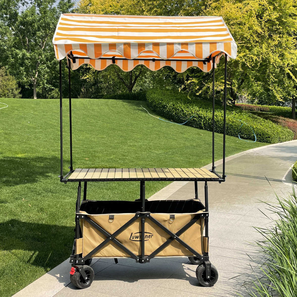 [遮阳款]双底摆摊车可升降折叠营地车手推车聚拢夜市地摊露营车,户外/登山/野营/旅行用品,户外营地车,淘宝优惠券,粉丝福利购,淘宝优惠卷