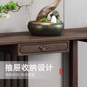 新中式 玄关柜现代简约玄关桌禅意客厅进门条案中堂供桌端景台窄款