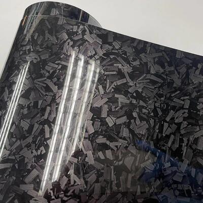 High Glossy black blue silver red Forged Carbon Fiber Vinyl