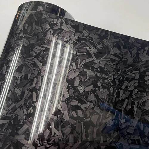 High Glossy black blue silver red Forged Carbon Fiber Vinyl