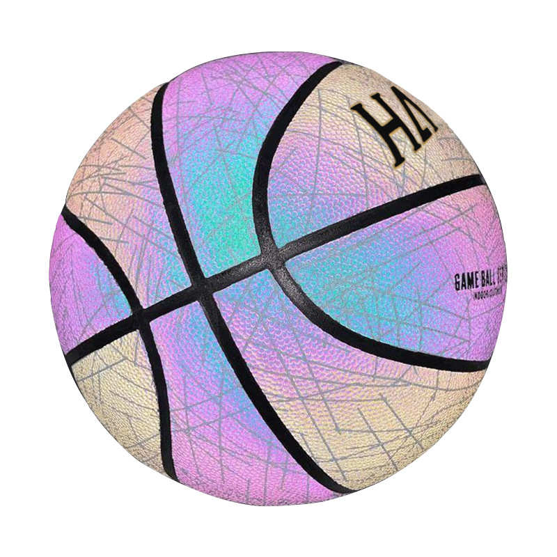 反光制定蓝球室外耐磨比赛篮球pu儿童中小学生成人5号67号发光