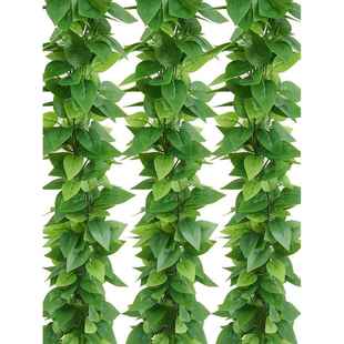 仿真藤条绿萝叶装 饰假树叶绿藤藤蔓塑料花藤水管道遮挡空调绿叶花