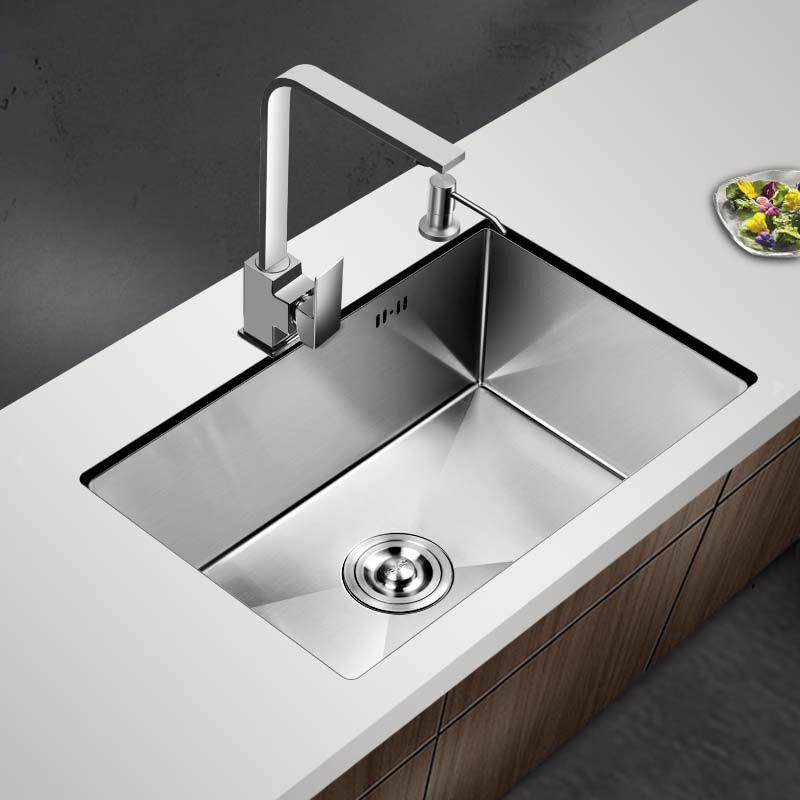 4MM不锈钢手工厨水槽单水槽盆加厚房大单水台下洗菜盆槽洗碗池套,家装主材,水槽套餐,淘宝优惠券,粉丝福利购,淘宝优惠卷