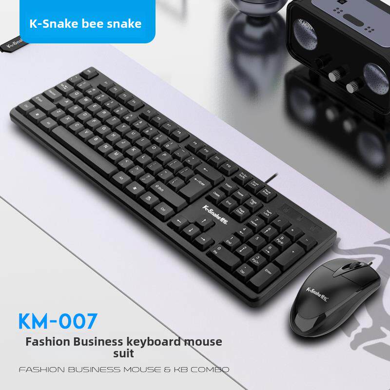 Viper Km-007有线USB键盘和鼠标套装时尚商务防水001台式笔记本电