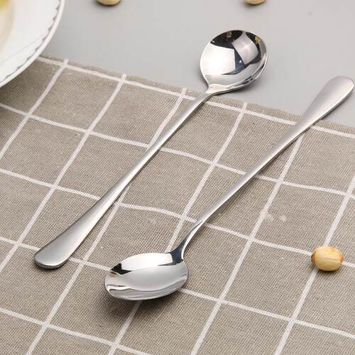 Solid stainless steel spoon, coffee stirring spoon, Korean-s
