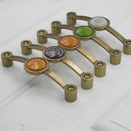 新款直销橱柜五金拉手欧式地中海现代简约锌合金拉手衣柜抽屉柜门