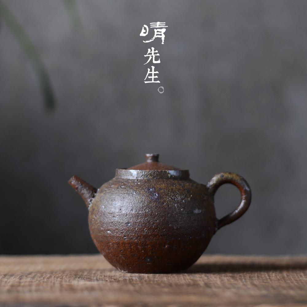 景德镇全手工老岩泥正把壶茶壶复古泡茶壶煮茶壶陶瓷功夫茶具小壶
