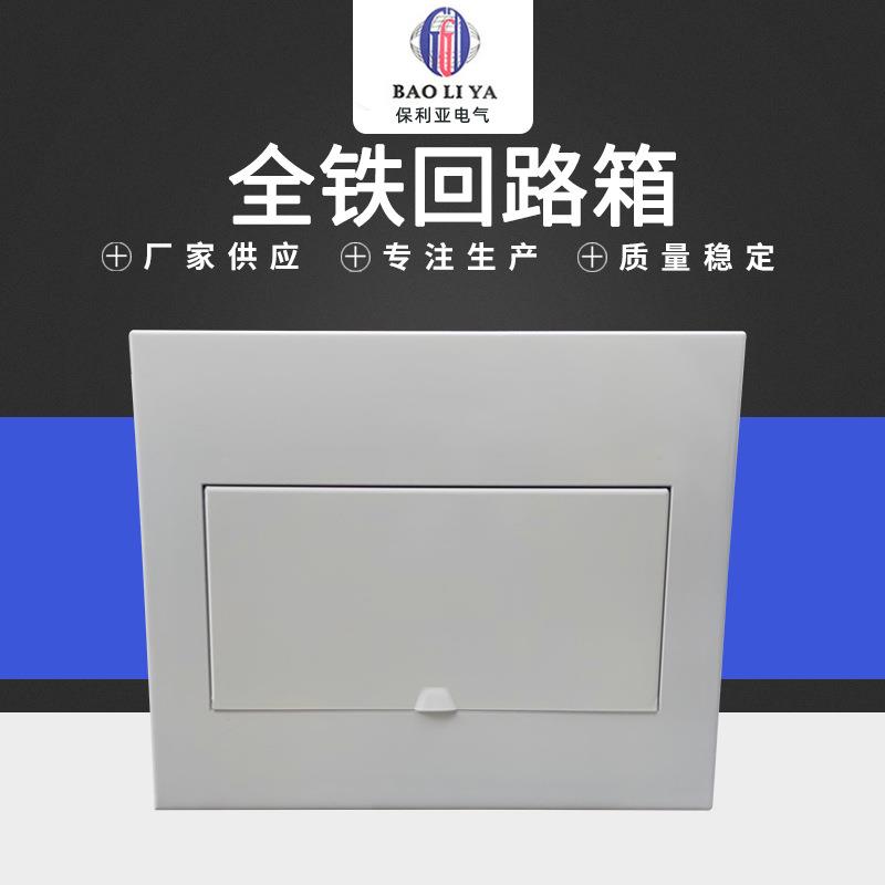 暗明全铁回路箱6-60回路配电箱豪华暗装SG-6装电配箱铁盖板照明配