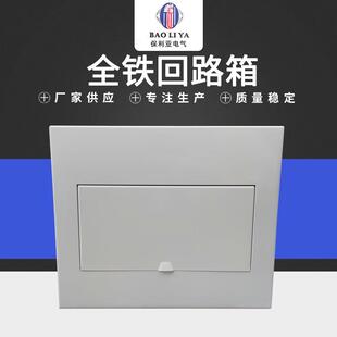 0回路配电箱豪华配电箱暗装 6铁盖板照明暗配 全铁回路箱6 6明装