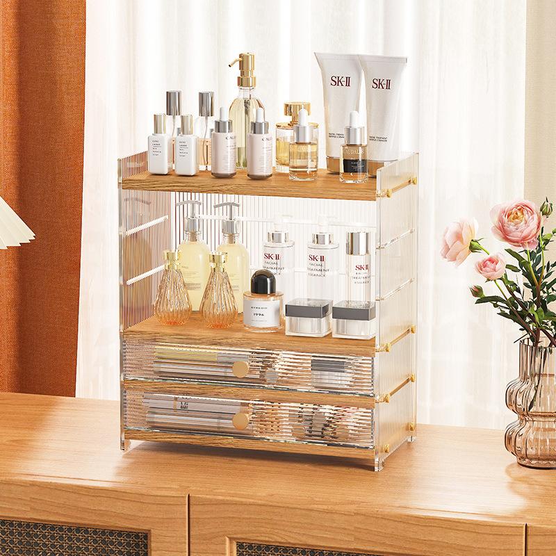 亚克力化妆品简约桌面杯子零食桶