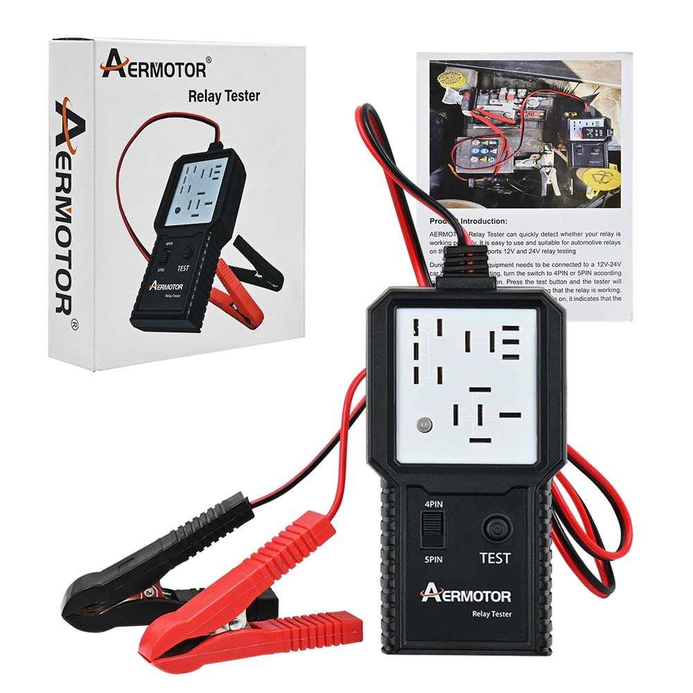 汽车继电器测试仪 继电器分析仪 12V24V通用四脚五脚继电器检测仪