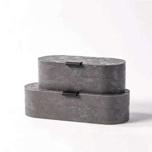 简约现代样板房首饰珠宝皮质收纳盒酒店梳妆台卧室家居装 饰品摆件