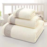 Cotton Bath Towel 3 Set Home Hotel towels pure cotton towel bath towel 3 set thumbnail 6