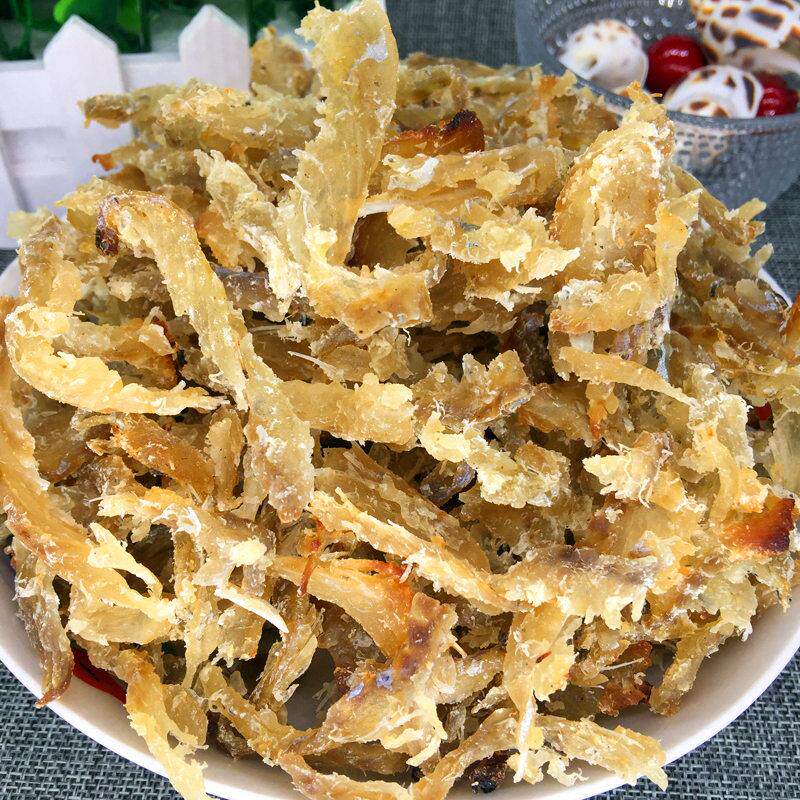 正宗烤鱼肉500g鱼片干烤鱼片即食网红休闲办公室碳烤海味海鲜类小