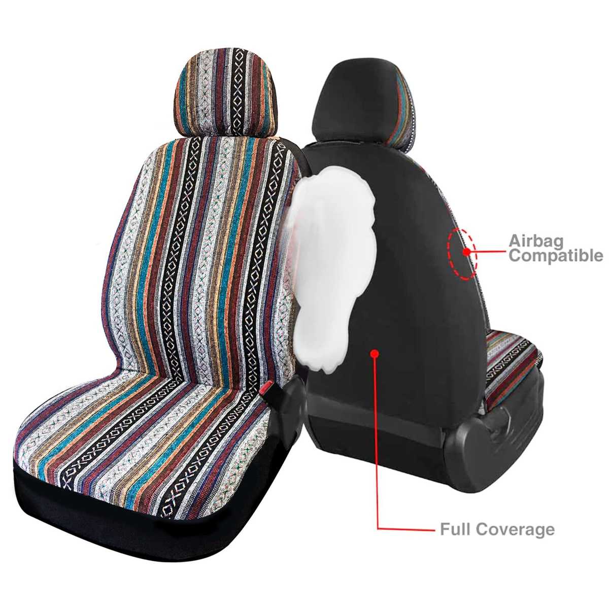 外贸爆款民族布汽车座椅套热销款通用型适合于五座车型