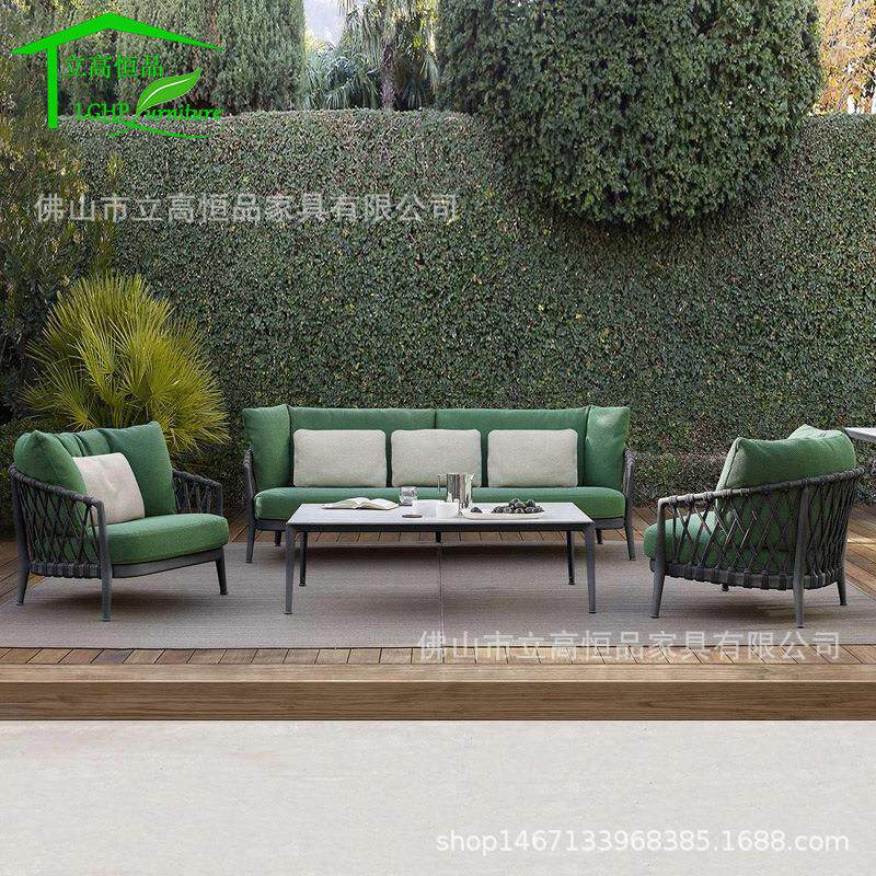 户外藤编沙发别墅客厅藤编家具室外露台藤椅茶几家具室外桌椅组合