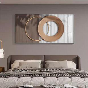 画房间轻奢壁画 现代简约卧室装 极简主卧床头挂画 画意式 画 饰画