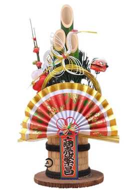 日式门松竹子装饰家居摆件水引注连绳正月装饰物颂春迎春馑贺新年