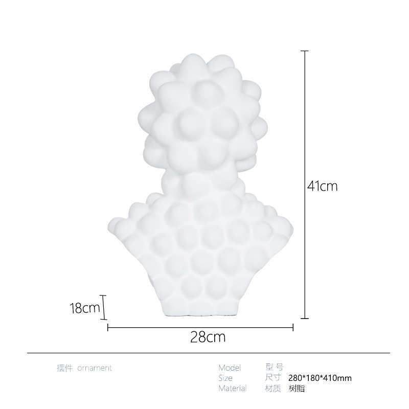 摆件卡通人物现代抽象几何售楼处客厅摆设样板间头像雕塑艺术可爱