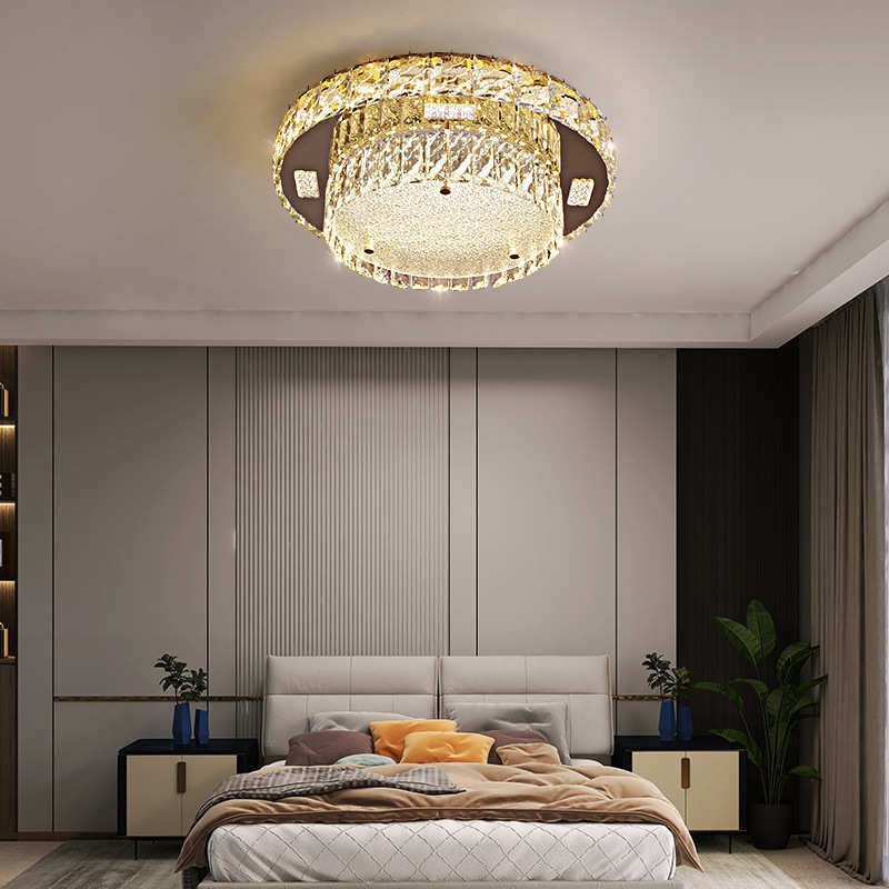 水晶灯吸顶灯客厅主灯现代简约大气餐厅卧室灯高级感轻奢全屋灯具,家装灯饰光源,智能吸顶灯,淘宝优惠券,粉丝福利购,淘宝优惠卷