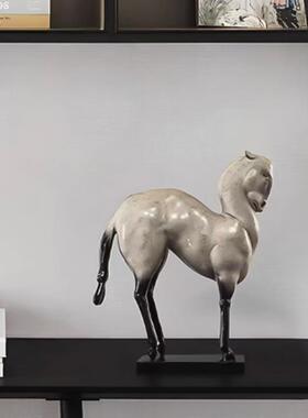 中式摆件家居马复古马摆摆件客装厅饰品新宋氏美学电柜桌面工艺品