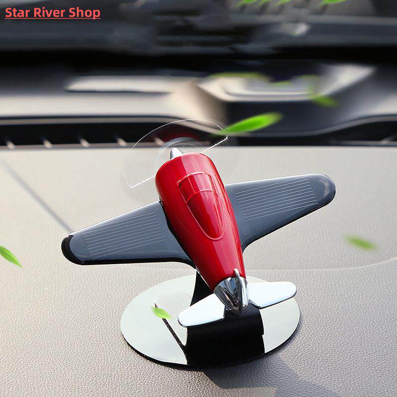 Car interior accessories solar airplane model center console