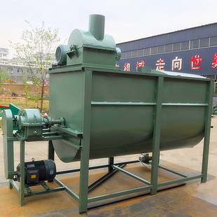 精饲料粉碎搅拌机视频 淄博市粮食粉碎混料机 饲料混和机现货