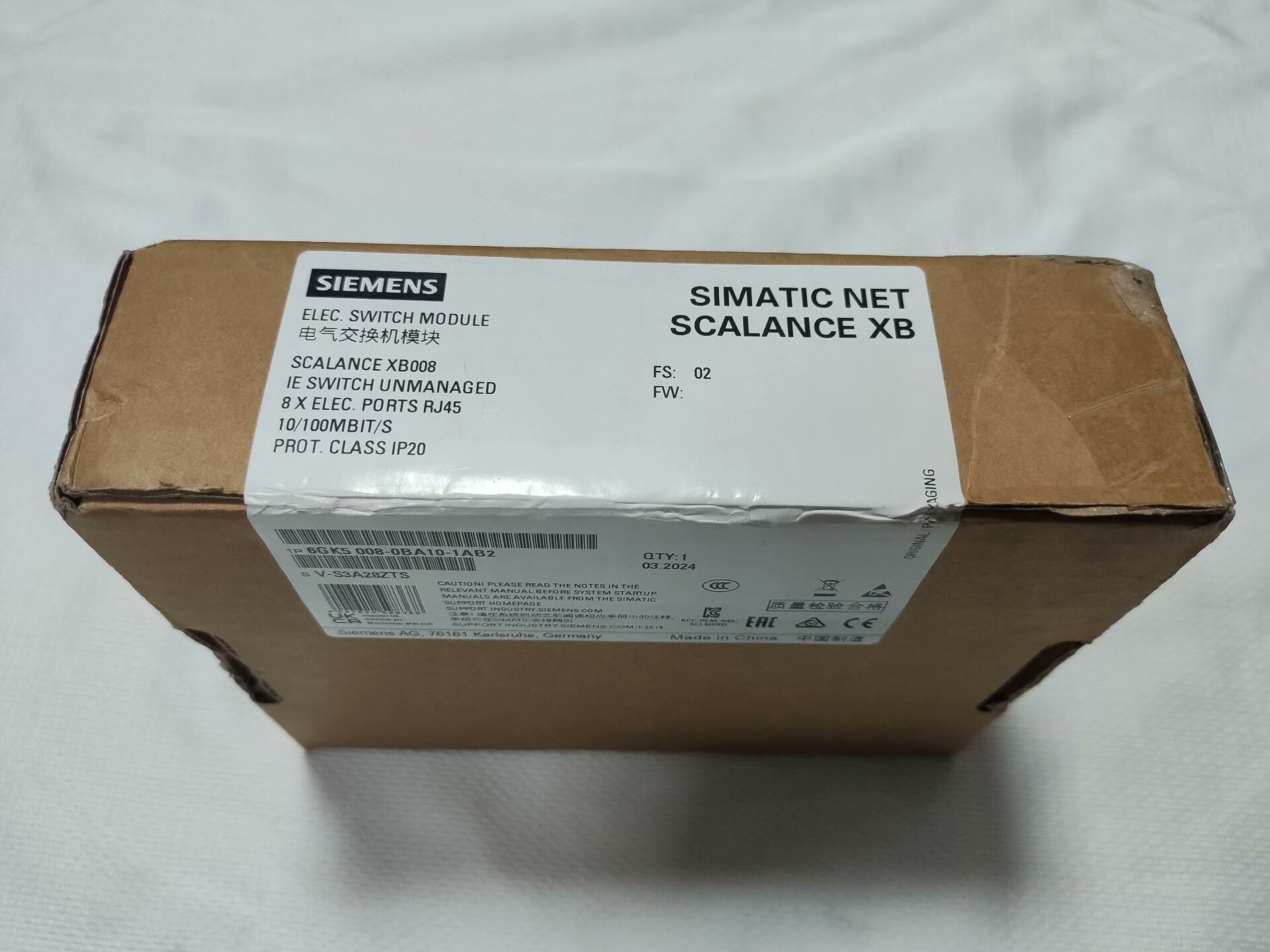 西门子电气交换机模块6GK5008-0BA10-1AB2