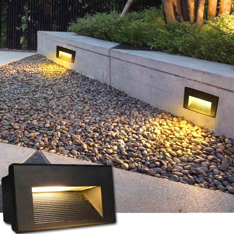 地脚灯防水台阶灯86型嵌入式led过道墙角灯楼梯踏步灯户外墙壁灯