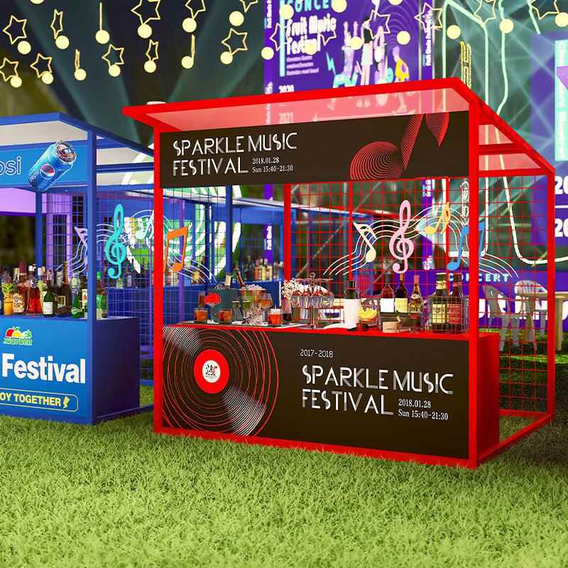 网展红127铁摆摊棚架活动动移促销夜市商业街艺户外集市小吃摊位