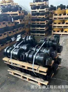挖掘机链条YC85-8 DY135-8 YC210LC-8支重轮 托链轮 引导轮 配件
