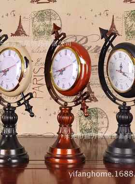 欧式KD001家饰地时球钟摆件客厅装书房手工饰品家摆设居饰品精致