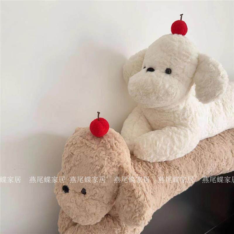 可爱狗狗长条抱枕男女睡觉侧睡腿枕圆形孕妇床上腰枕沙发amt柱靠
