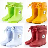 男女童雨靴束口 套胶鞋 儿童雨鞋 轻便防滑宝宝幼儿园小学生玩防水鞋