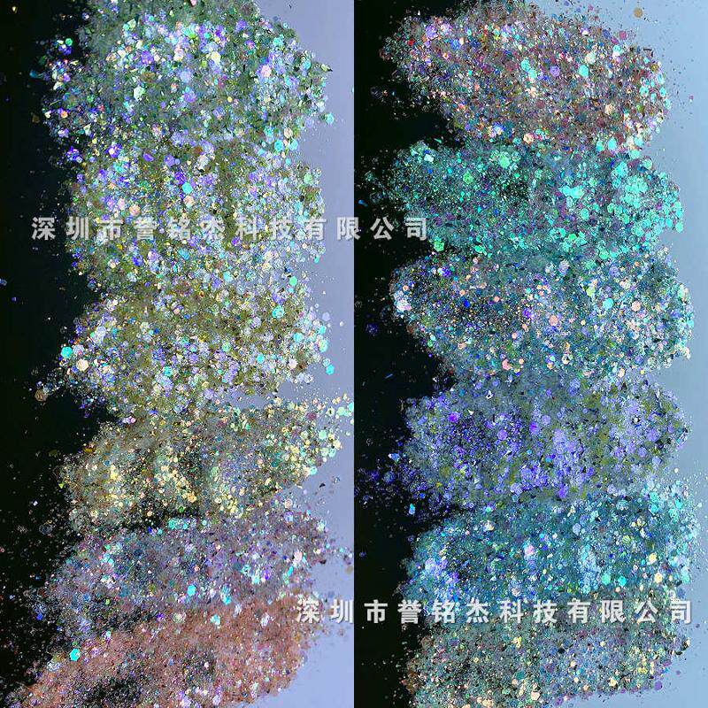 现货批发星落森林闪粉滴胶流麻亮片冰透幻彩不规则银河碎石片混粉,工业油品/胶粘/化学/实验室用品,金葱粉,淘宝优惠券,粉丝福利购,淘宝优惠卷