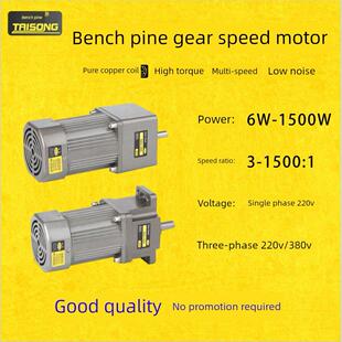 泰松/佐信齿轮调速6/60/120/200W/400W/750W直流空心介质固体光轴