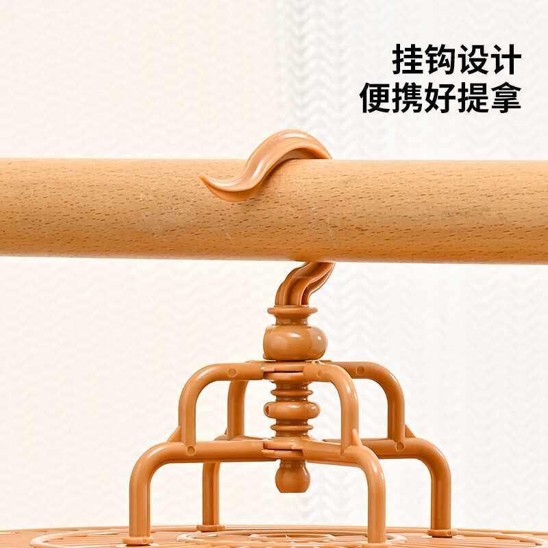 圆形塑料鸟笼加密外出便携鸟笼子玄凤牡丹绣眼八哥虎皮鹦鹉专用笼