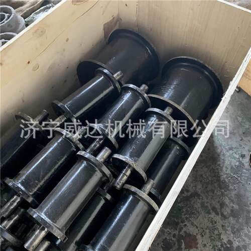 矿用铸钢地滚 井下运输提升钢丝绳托辊 高强耐磨实心铸铁地滚轮