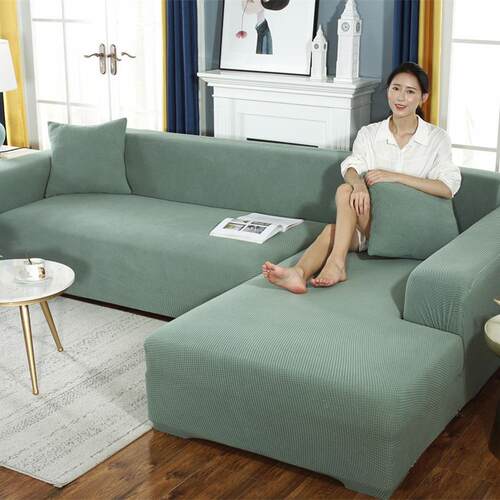 直销新款加厚弹力沙发套全包套罩纯色冬季北欧简约皮沙发巾全盖沙
