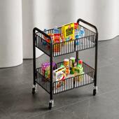 摆摊地摊小推车可折叠手推车小吃出摊夜市收纳层架野餐车户外露营