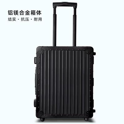 高档铝合金行李箱摄影拉杆箱相机男箱覆防古时尚女震器材箱大容量