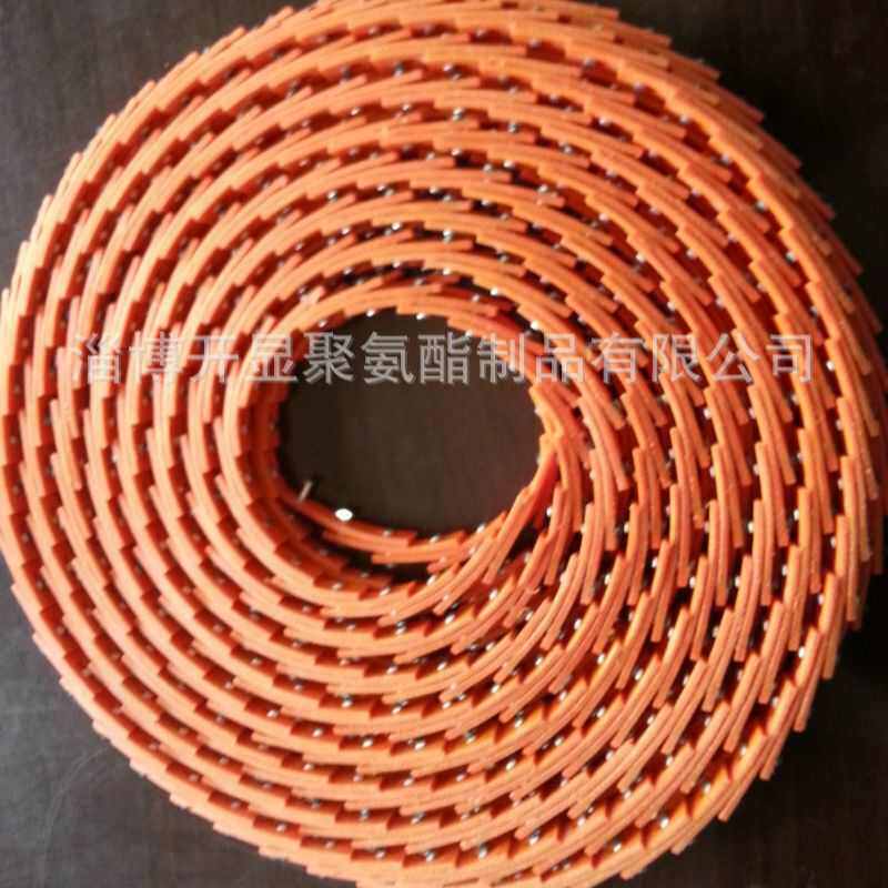 长期供应 高强度带钉聚氨酯活络带 PU聚氨酯A型活络带