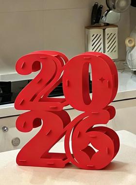 2026新年立体装饰摆件入户玄关客厅桌面过年店铺橱窗氛围场景布置