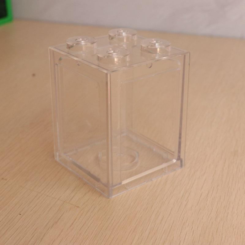 小型积木方体亚克力鱼缸迷你斗鱼缸金鱼缸创意造景桌面塑料小鱼缸