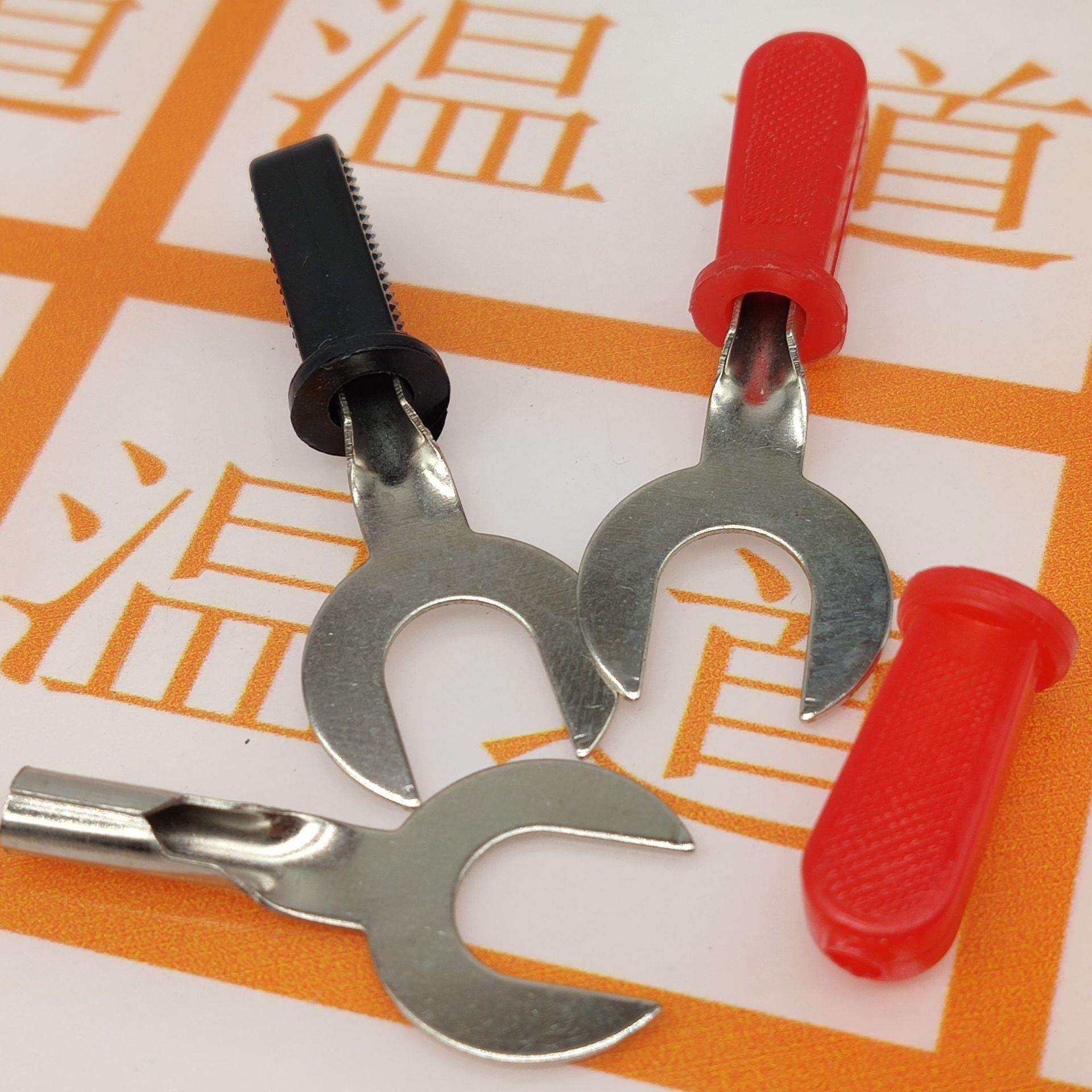 物理电学实验导线叉 物理导线 U形插头 U型接线叉 8mm 电路连接线