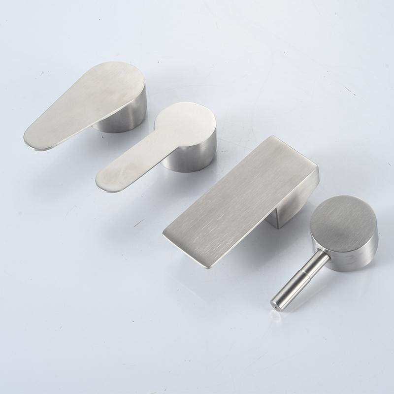 不锈钢厨房台盆水龙头把手柄淋浴冷热混水阀阀芯花洒拉丝开关配件